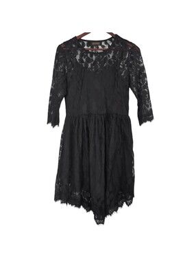 Shyanne Boot Barn Black Lace Dress Size S Witchy Coquette Boho